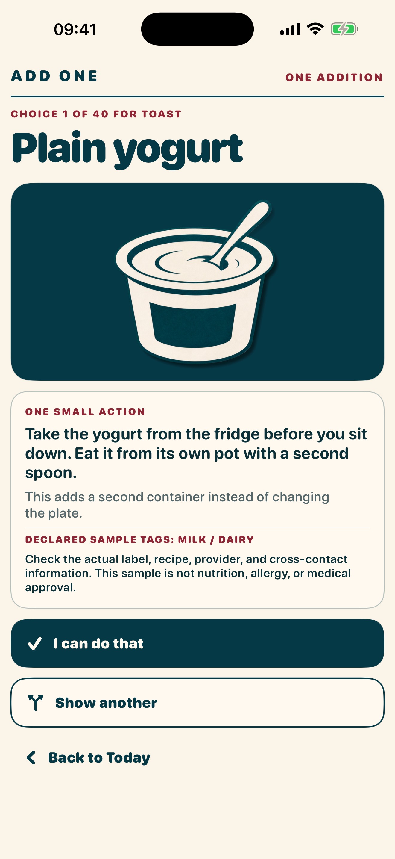 Add One — That is the whole app